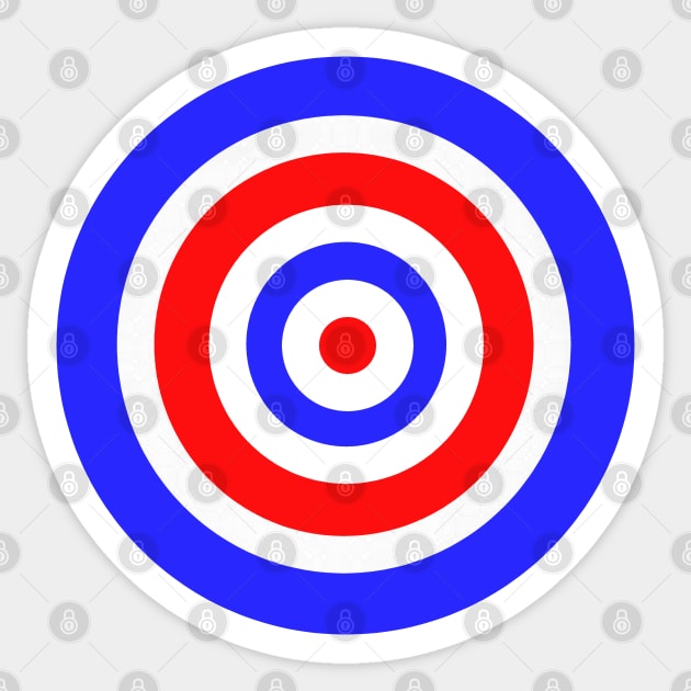 Retro Classic Mod Target Symbol Sticker by PlanetMonkey